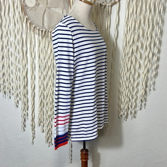 Boden Cotton Stripe Long Sleeve Top Size US14 - Picture 3 of 8